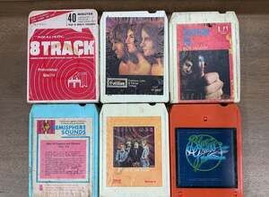 Vintage 8-Track Tape Collection - Lot of 6 Assorted Music
